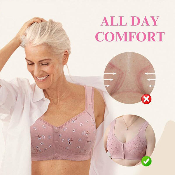 🎁Kaufen Sie 1 und erhalten Sie 2 GRATIS🎁 - Bequemer und praktischer BH mit Knopfleiste vorne