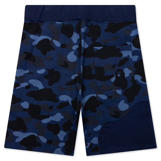 Color Camo Cutting Sweat Shorts
