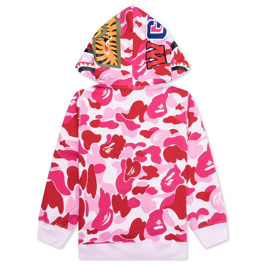 Kids Abc Camo Shark Zip Hoodie