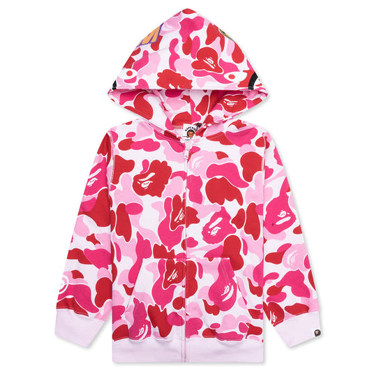 Kids Abc Camo Shark Zip Hoodie