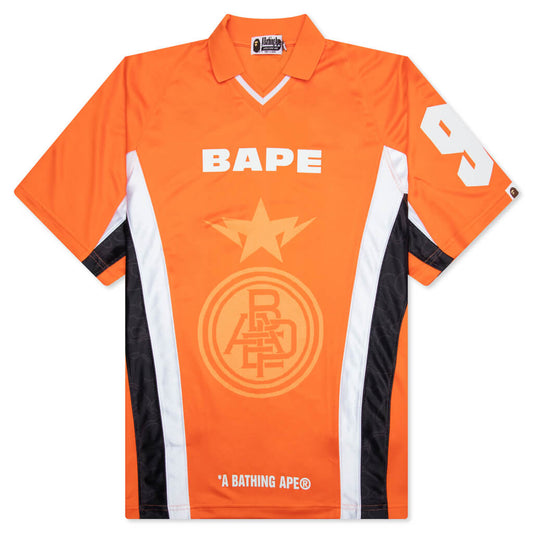 Multi Logo Relaxed Fit Soccer Jersey
