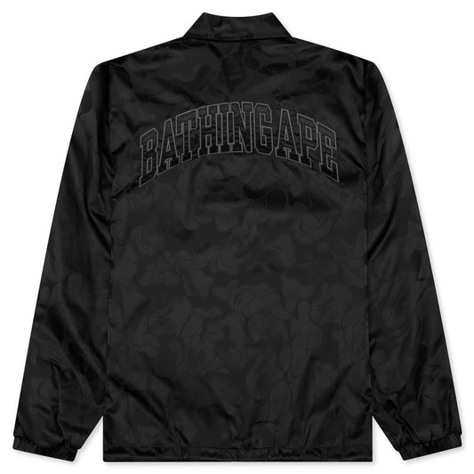 Tonal Solid Camo Coach Jacket